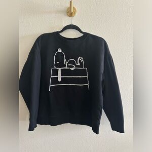 Zara Peanuts Collection pullover crewneck sweater large